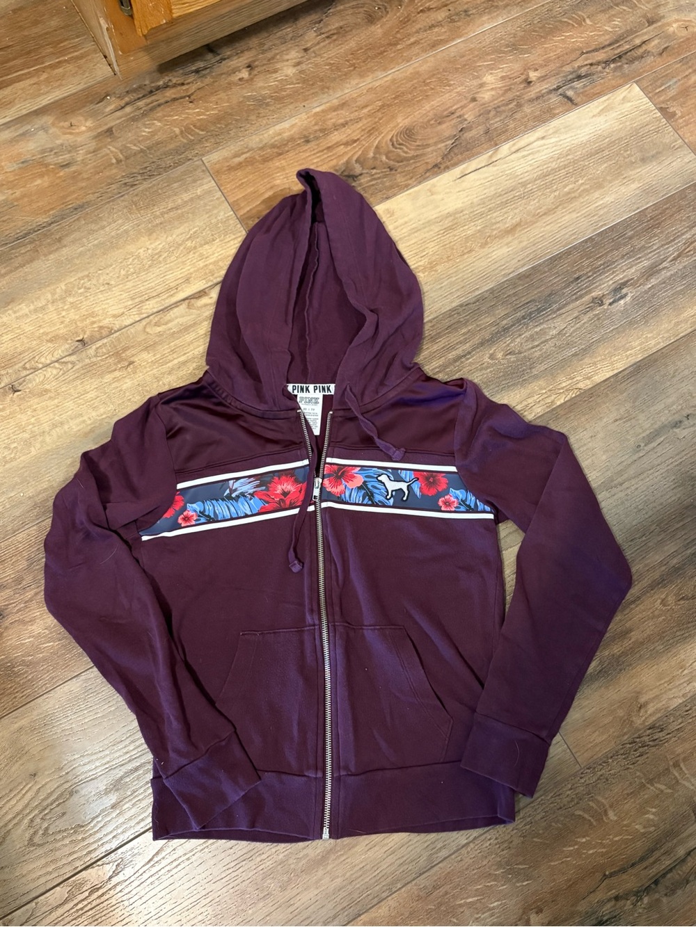 Victoria's Secret PINK Deep Plum Zip Hoodie